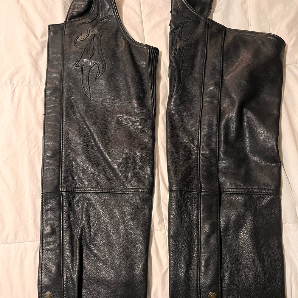 Harley-Davidson Black Leather Chaps